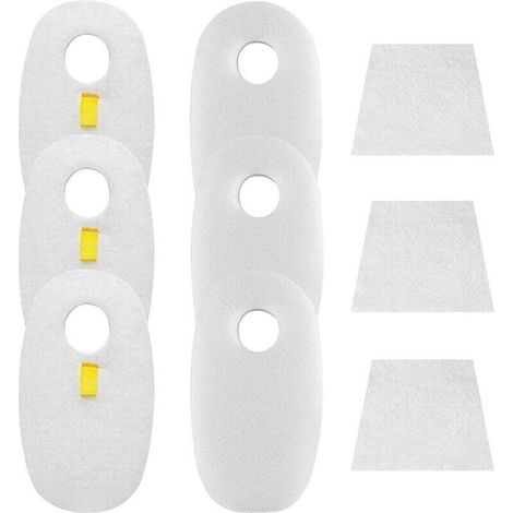 Filtros de repuesto para aspiradoras Shark Rocket DeluxePro TruePet HV319Q HV320 HV320C HV320W HV321. 3 filtros de repuesto de espuma y fieltro para aspiradora + 3 filtros de repuesto para aspiradora (1/2)