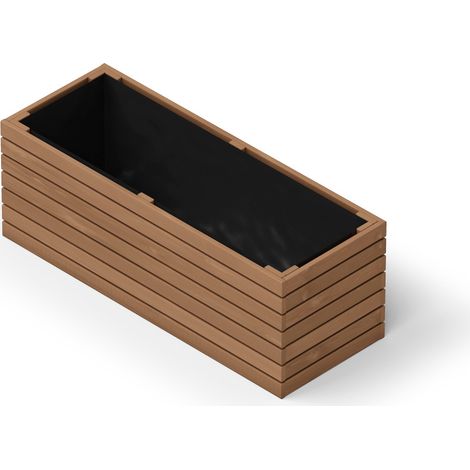 Upyard Hochbeet ProPlanter Triple Holz 98 x 36,5 cm natur (1/2)