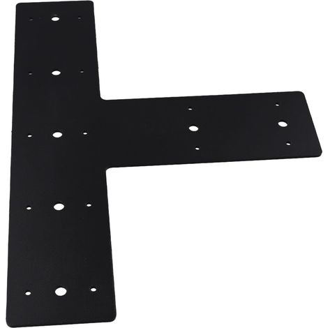Équerre en T plate acier, 35, 5 x 21, 5 cm, noire (1/5)