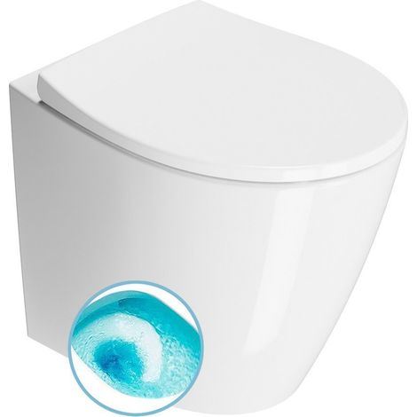 Cuvette MODO, Swirlflush, 37x52cm, siphon en S/siphon en P, blanc ExtraGlaze (1/3)