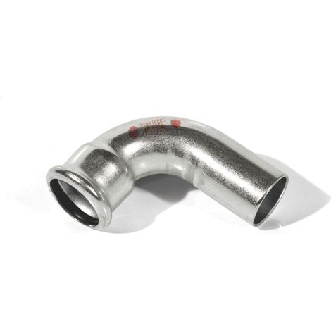 Coude 90° acier électrozingué à sertir SteelPres® MF - 54mm 33x42 - Raccorderie Metalliche
