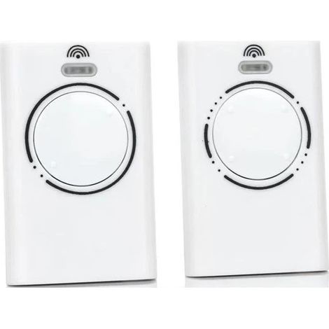 CAME TOP432NA EV 433,92 MHz Rolling-Code Universalfernbedienungen, DOORHAN-Design, FAAC – Drahtlose Sender für Garagentor und Einfahrtstor, 2 Stück, Weiß (1/4)