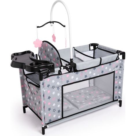 Bayer Puppenbett mit Zubehör Grau 62607AA (4003336626070) (1/5)