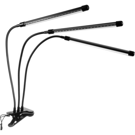 Lampe horticole réglable - LED, minuterie noire-AquaForge (1/5)