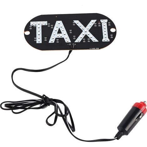 JULYKAI LED-Taxi-Schilddekoration, 12V Taxi-Kabine Windschutzscheiben-Blinkerleuchte, LED-Licht mit wechselndem Logo für Taxis..