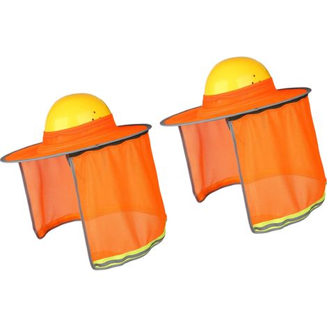 Visiera parasole estiva per casco, 2 pezzi - Arancione (1/2)