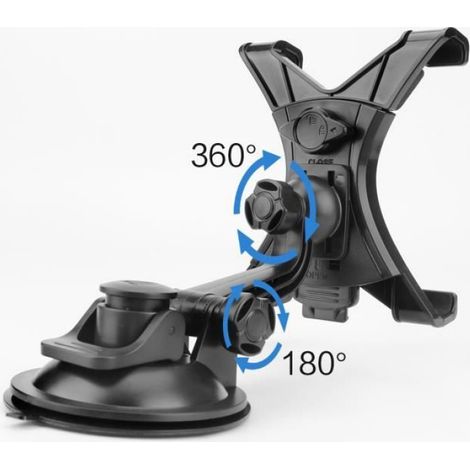 Support De Tablette Voiture - Rotation 360 Degres - Ventouse Reglable Pour Tablettes 7 Pouces A 10 5 Pouces - 1 Piece (1/4)