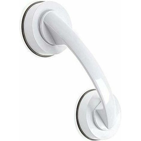 Ultra-strong suction cup handle, auxiliary handle, pull handle for bathroom, shower cabinet, mini-fridge (white) - AquaForge (1/4)