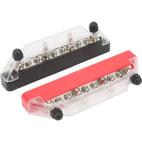 Bloc de distribution d'alimentation pour batterie 48 V 150 A, barre omnibus positive et négative, goujons M6, vis de borne M4 pour voitures, camping-cars et bateaux (1/5)