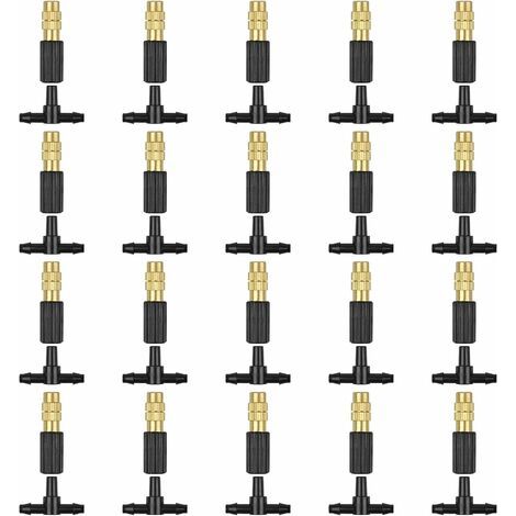 DEESSE SHOP - Buse D'IRRIGATION Buse D'atomisation En Cuivre Réglable Connecter 47 Tuyau Micro Buse Dripping Irrigation Pulvérisateur Équipement D'irrigation Jardin De Refroidissement Avec Connecteur (1/5)