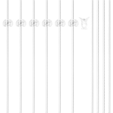 Tuteurs de jardin en acrylique pour plantes d'extérieur, support de croissance verticale, 2,20 x 1,70 x 1,10 cm, lot de 5, outil indispensable (1/5)