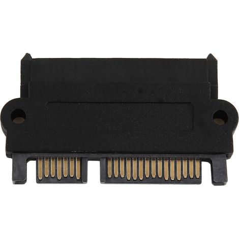 Convertisseur SAS vers SATA 180° droit SFF-8482 Adaptateur SAS 29 broches vers SATA (1/4)