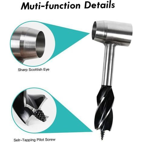VURAHOME - Hand Wrench Survival Settlers Tool Wood Drill Peg Pleg Hole Maker Multitool pour usage domestique (1/4)