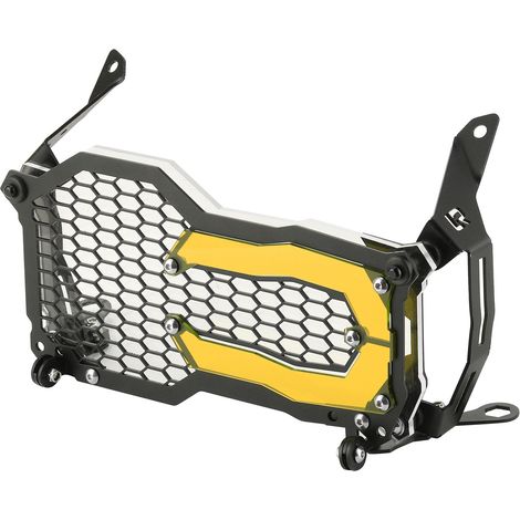Scheinwerferschutzgitter aus Edelstahl mit Acryl-Lampeneinsatz, passend für R1200GS und R1250GS (Orange) (1/5)