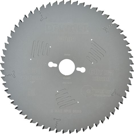 DEWALT DT4352-QZ EXTREME mitre saw blade 250mm x 30mm x 60T