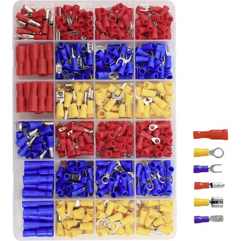 TRU COMPONENTS TC-12888380 Quetschverbinder-Sortiment 0.5 mm² 2.5 mm²  500 St.