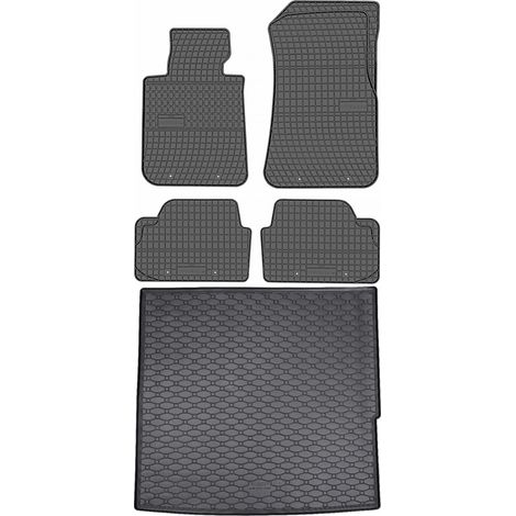 Ensemble de tapis de sol en caoutchouc pour BMW X1 E84 SUV (2009-2015) + tapis de coffre
