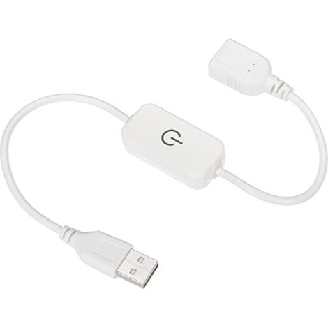 Variateur tactile LED USB 5V 3A avec câble interrupteur pour ruban LED monochrome, blanc (1/5)