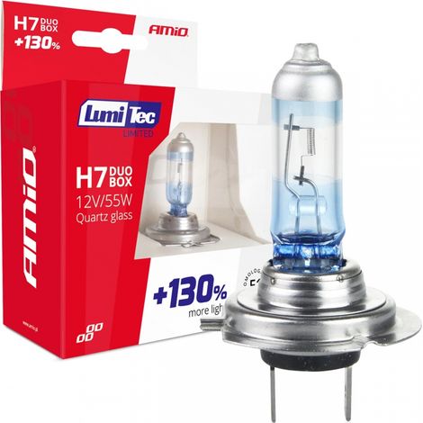 Halogenlampen H7 12V 55W LumiTec limited +130% DUO amio-01406 (1/5)
