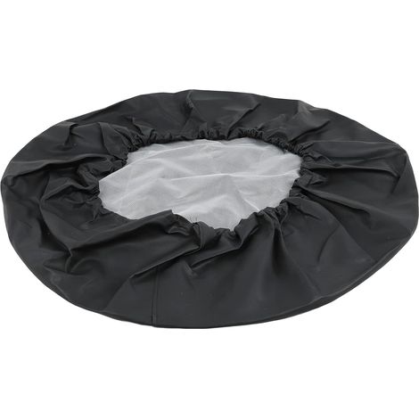 Car Replacement Wheel Protector Cover, 15in PVC Black Leather Wear Resistant Waterproof Spare Wheel Cover for Car (1/5)