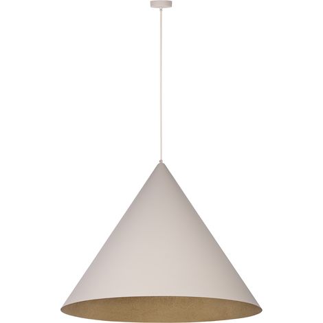 Suspension moderne VESUVIO beige/or Ø77 E27 15W Sigma (1/2)