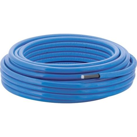 Geberit Mepla Systemrohr ML rund, vorgedämmt, D 20mm, Länge 50m, Dämmung 10mm, Rollenware, Blau