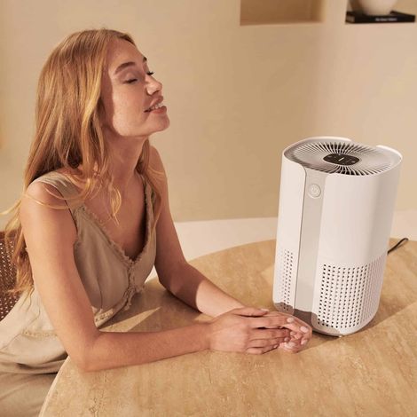 Duux Smart Air Purifier Bright 2 blanco compacto y elegante