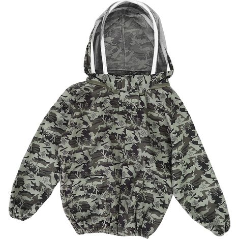 Faltbare Imker-Schutzjacke mit Doppelreißverschluss - Imkerausrüstung