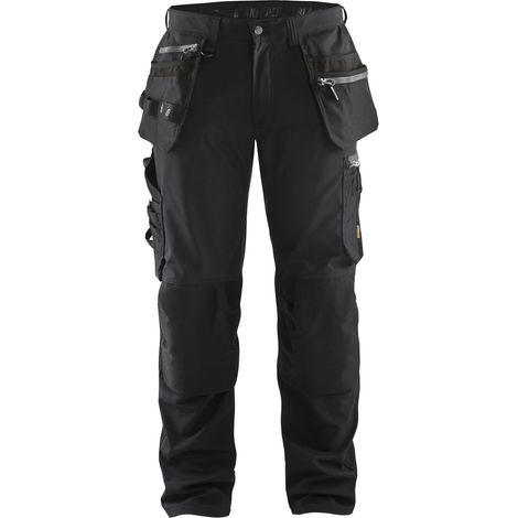 Blaklader Pantalón artesano Softshell negro cómodo