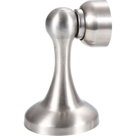 Butoir de porte magnétique en aspect acier inoxydable Butée de porte avec matériel de fixation au sol et au mur, 4,8 x 30 x 7.5 cm (1/5)