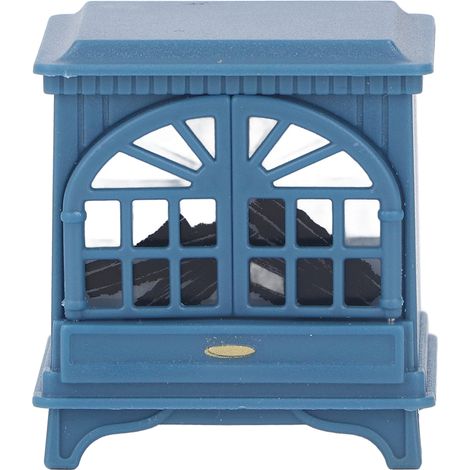 Cheminée miniature 1:12 pour maison de poupée, plastique royalbleu, décoration meubles miniatures accessoires (1/5)