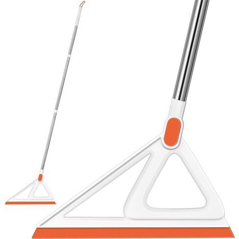 Balai magique multifonction, balai raclette en silicone pour sols, balai en caoutchouc (orange, 133 cm) (1/5)