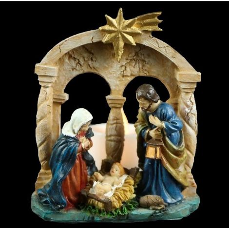 Figura Nacimiento de Navidad Iluminado