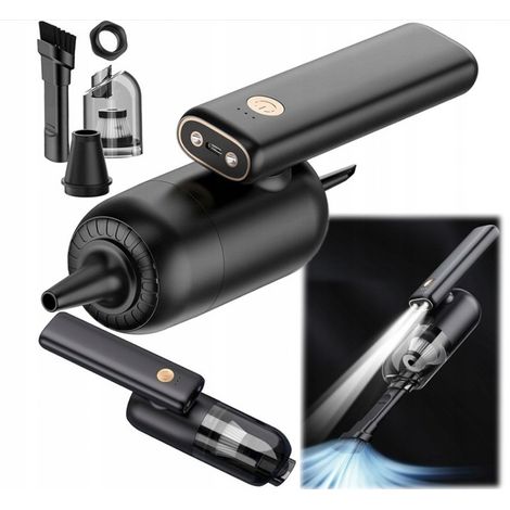 Akku-Handstaubsauger fürs Auto 2-in-1 Gebläse LED