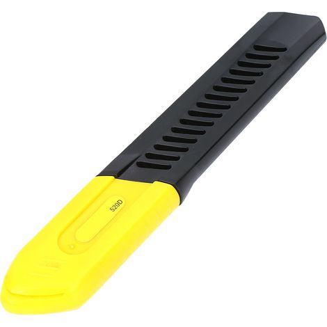 Couteau utilitaire d'art en acier inoxydable avec manche en caoutchouc, outil de découpe pour papier, plastique et carton (TU-520D) (1/5)