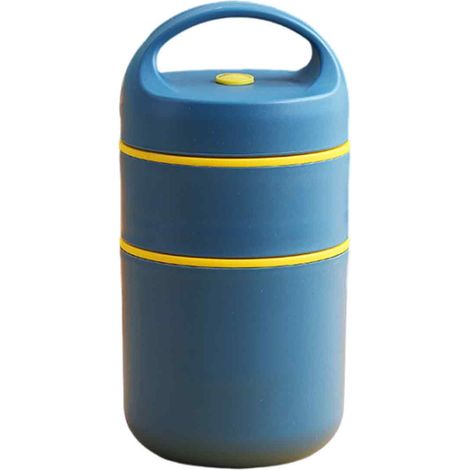 680-ml-Müslibecher zum Mitnehmen, Joghurtbecher, doppelwandiger, auslaufsicherer Isolierbecher für Müsli zum Mitnehmen, isolierter Lebensmittelbehälter mit Löffel und Bento-Tasche für Arbeit, Schule u