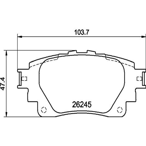 KIT PASTIGLIE FRENO POSTERIORI compatibile con TOYOTA YARIS CROSS (MXP) / PASTIGLIE FRENANTI AUTO OEM LP3731, / SOSTITUZIONE DIRETTA / BASSA POLVERE / SILENZIOSO
