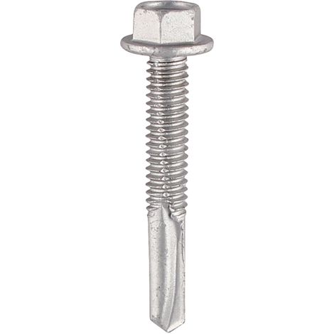 TIMCO Self-Drilling Heavy Section Screws Exterior Silver with EPDM Washer - 5.5 x 80