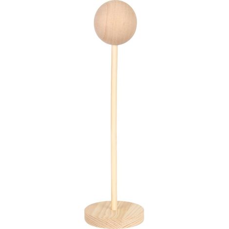 Robuster, langlebiger, multifunktionaler Perückenständer aus Holz für Zuhause oder Friseursalon (1/3 Größe) (1/5)
