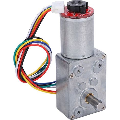 Réducteur à vis sans fin de moteur à engrenages avec encodeur 20-60RMP Moteurs à courant continu à brosse Appareils électroniques JGY371DC12V 20RPM (1/5)