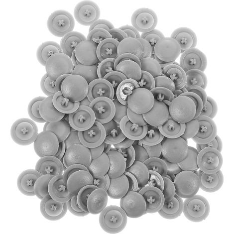 Cache vis gris croisés en plastique 500 pièces capuchons (1/5)