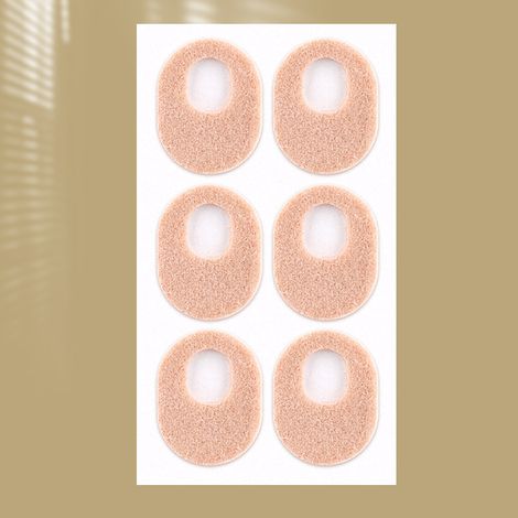 Lot de 8 coussinets anti-callosités ovales en feutre doux pour hommes et femmes pour soulager les douleurs des pieds et des orteils (1/3)