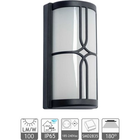Jandei - Aplique LED pared "Auckland" 20W de exterior IP65 3000K Apliques de exterior