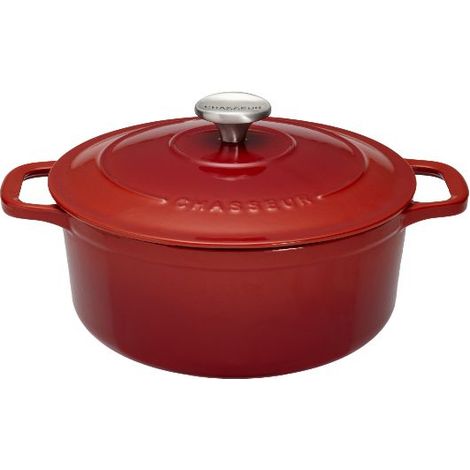 Cacerola redonda de hierro fundido esmaltado 20cm rubí sublime - PUC472058 - Chasseur -