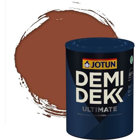 Peinture Bois - DEMI DEKK ULTIMATE - Lasure Opaque Satinée - RAL 8004 - 0,75L (1/2)