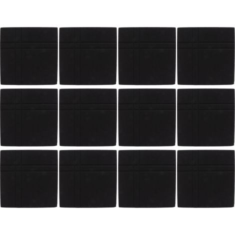 Panneaux Acoustiques Noir 12 Pièces Auto-adhésifs en Fibre de Polyester Isolation Phonique pour Studio (1/5)