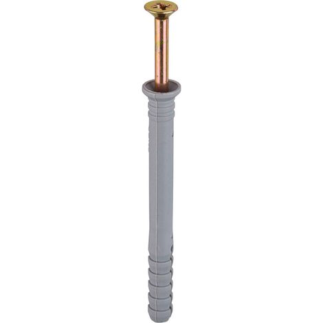 Jcp Fixings Nylon Hammer Screws Zyp - 6 x 60mm - Box of 100 (1/2)