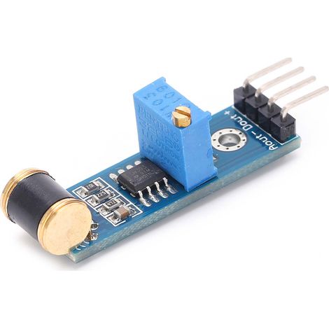 Sensormodul 4-Pin 801S Vibrations- und Stoßempfindlichkeit, einstellbare Signalausgangsplatine, DC 3–5 V (1/5)
