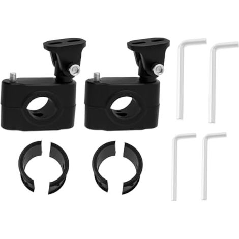 2x Supports de phare pour crash bar moto - Collier pour barre 18-32mm - Feux de brouillard et phares (1/4)