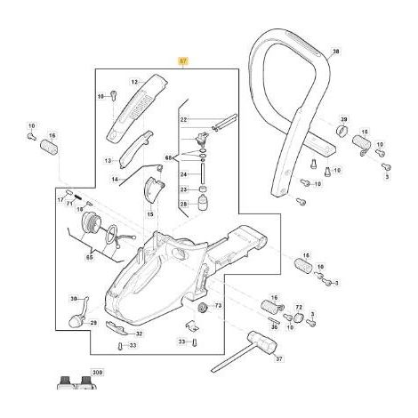 ORIGINAL STIGA WEISSER GRIFF – 118804915/0